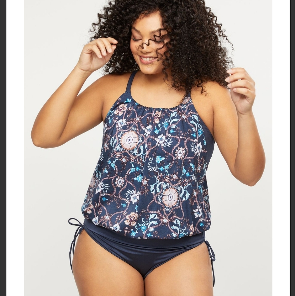 Lane Bryant - Tankini Top with Drawsting Bottom
